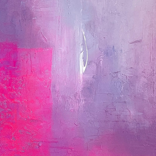 Original modern abstract acrylic painting “The Gentle Hour” on canvas by Aziza Art