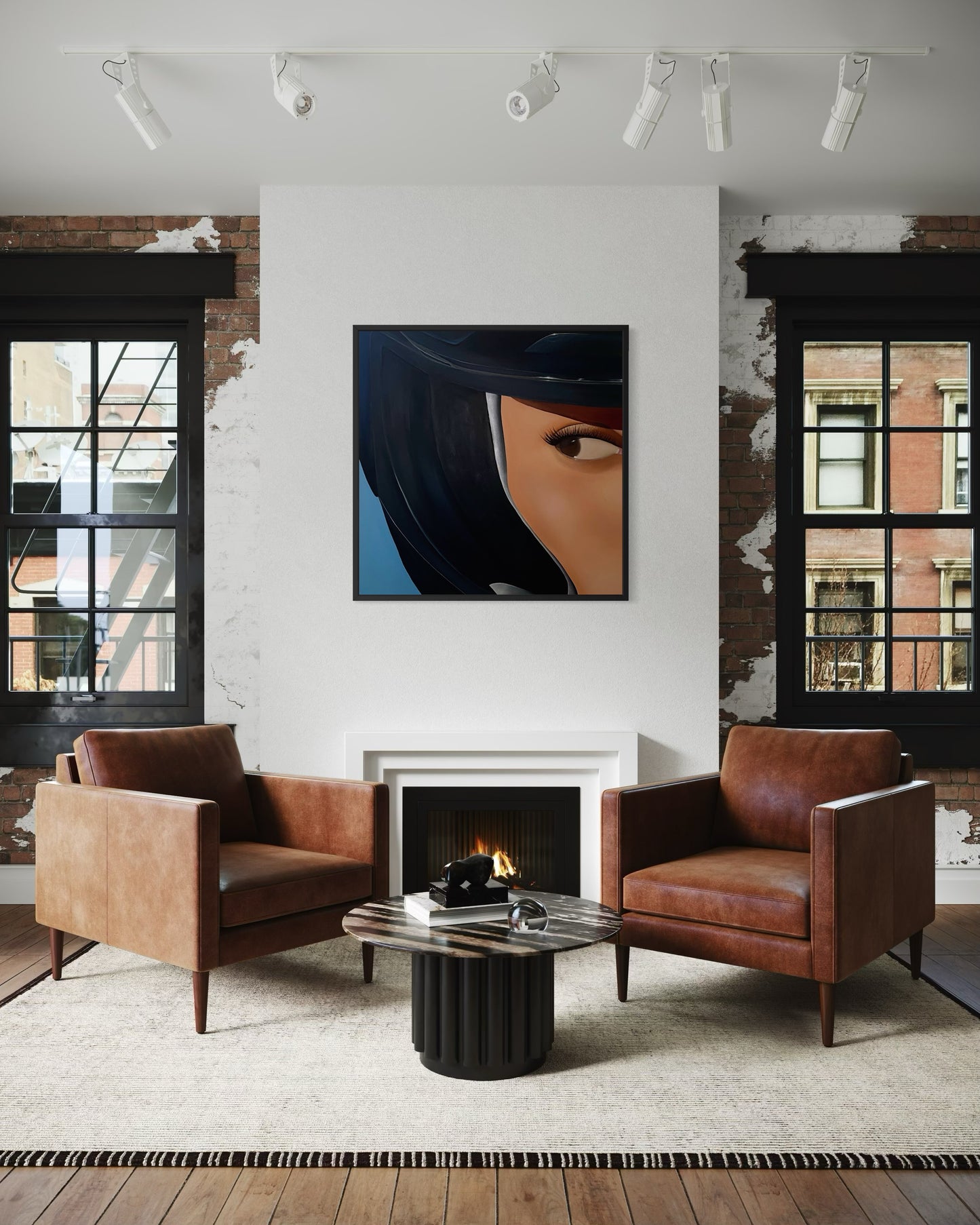 Becoming Her – Original Contemporary Acrylic Painting by Aziza Art