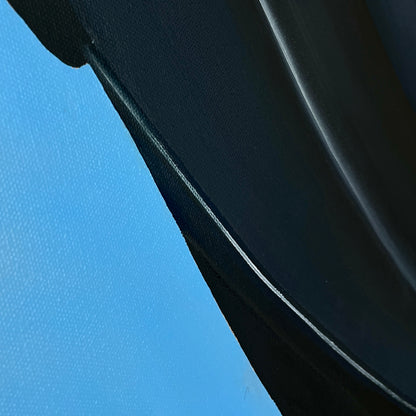 Becoming Her – Soft blue Abstract Female Portrait