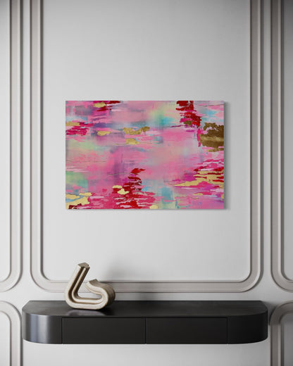 Gilded Rhythm– Original Textured Acrylic Painting on Canvas | Modern Abstract by Aziza Art